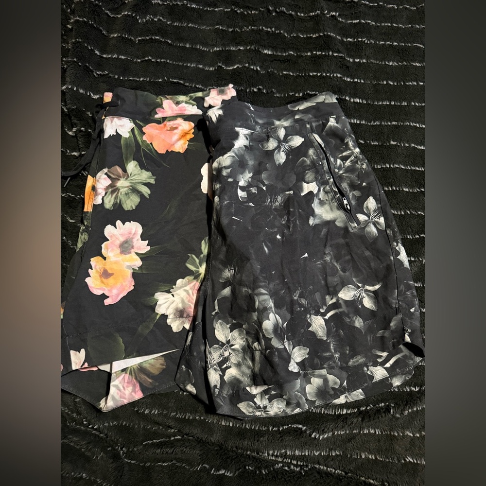 Tangerine stretchy shorts with liner